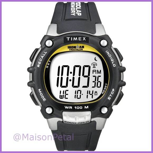 44mm Digital Sports Watch with Chronograph 100m Water Resistant